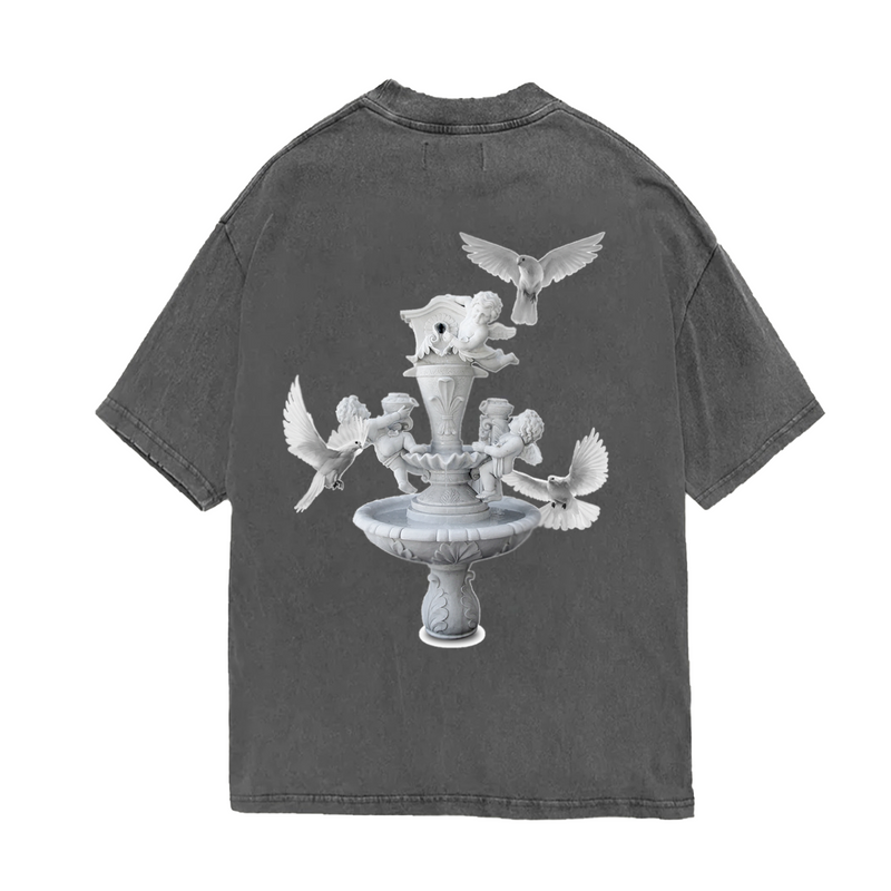 Fountain Of Youth Oversize T shirt leagueofgentlemen.net, Oversized Graphic T Shirt |Obsidian Black T Shirt| League Of Gentlemen