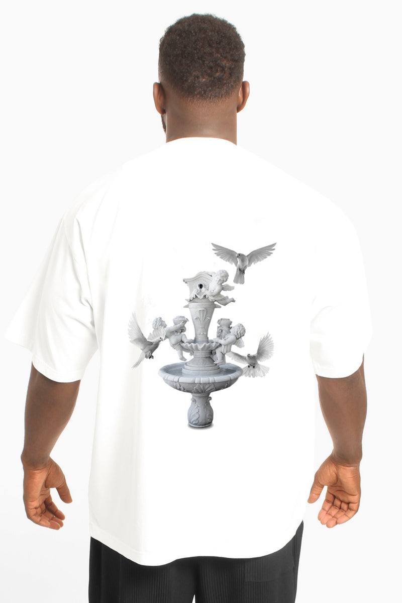 Fountain Of Youth Oversize T Shirt off white leagueofgentlemen.net, Mens Cotton T Shirt | Off White T Shirt | League Of Gentlemen