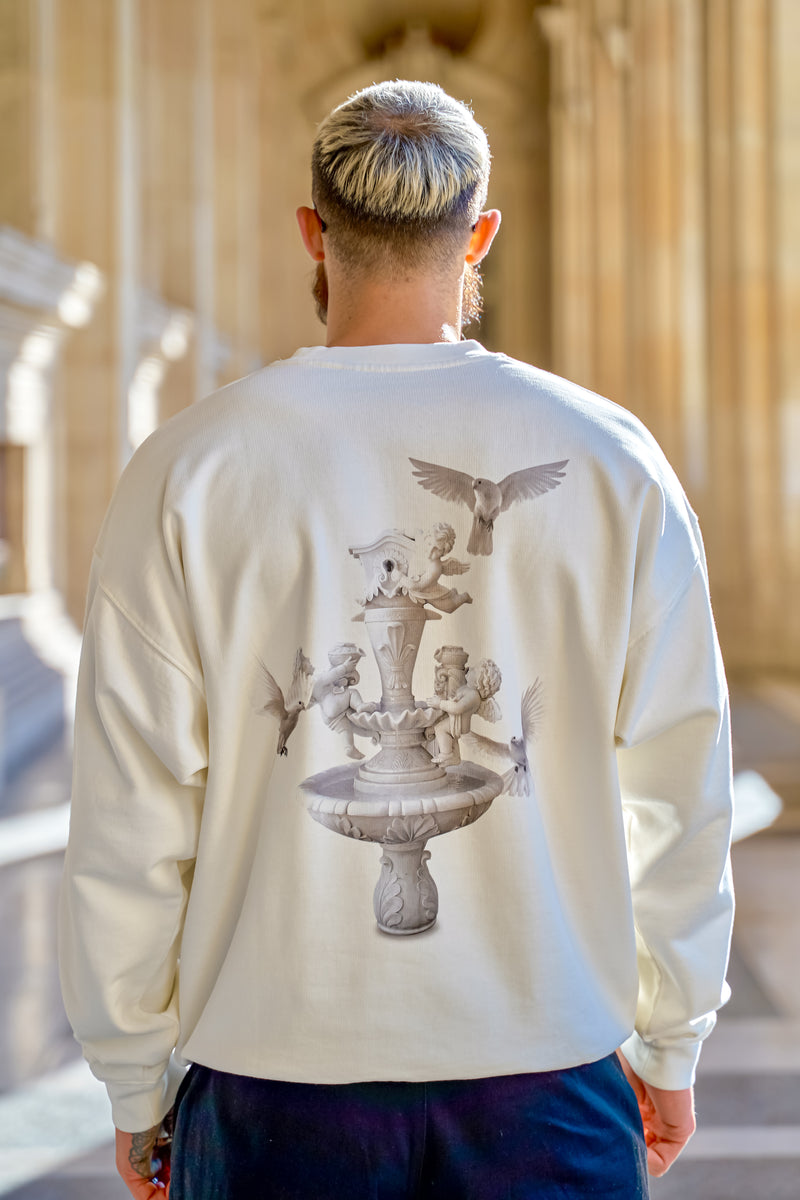 Fountain Of Youth Sweater  off white leagueofgentlemen.net, Men's Graphic Sweatshirt | Off White Sweatshirt | League Of Gentlemen